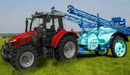 Разом дешевше: трактор Massey Ferguson 5450 + обприскувач Berthoud Tracker 3200 DPA